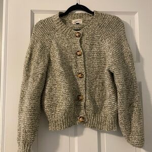 A New Day Chunky Cardigan Light Greenish Size Large